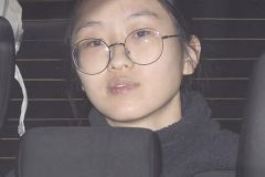 A 22-year-old Hosei University student is in a car in Hachioji City, Tokyo, on Jan. 11, 2025. Eight people were injured on the previous day in a hammer attack at Hosei University Tama Campus in Machida, Tokyo. The Metropolitan Police Department arrested the student, who claimed to be a South Korean national, who was brandishing a hammer on suspicion of assault. ( The Yomiuri Shimbun via AP Images )